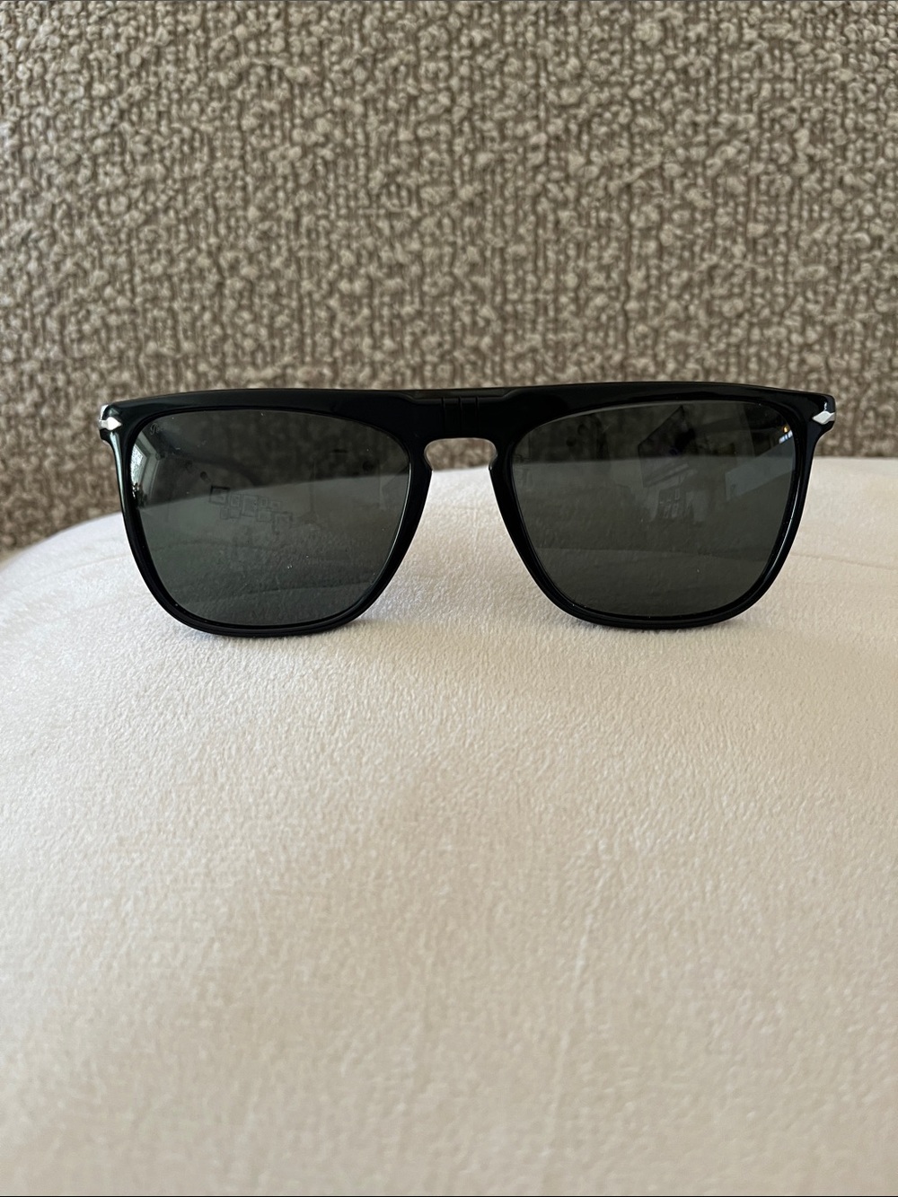 Persol Black Frame Sunglasses with Dark Lenses